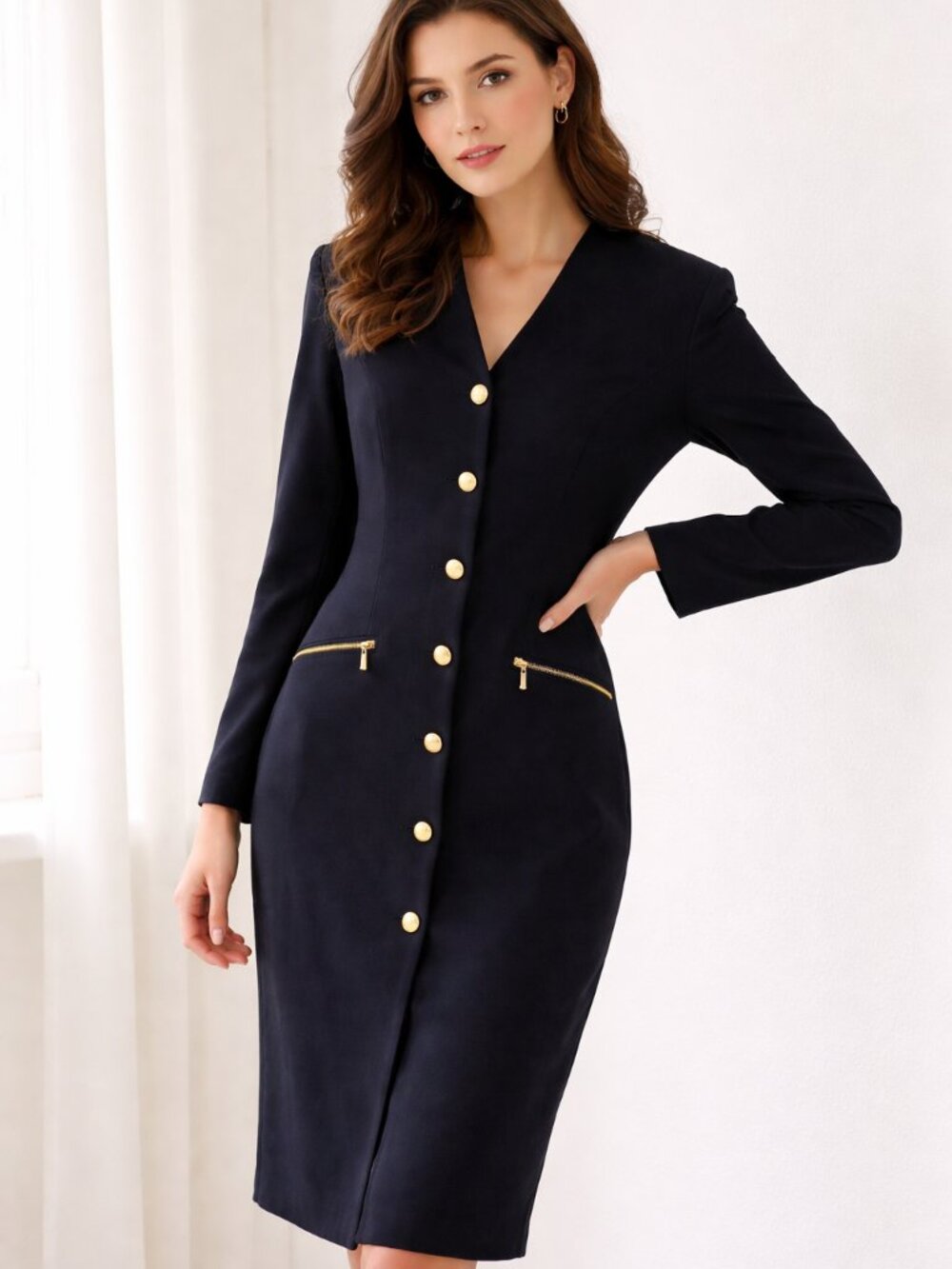 Vintage Della Spiga Vintage Navy Dress